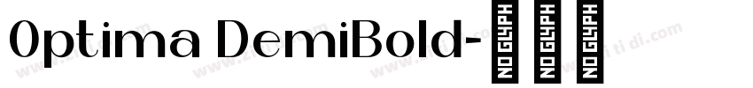 0ptima DemiBold字体转换